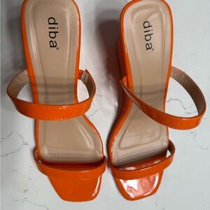 Diba Bright Orange Women's Sandals